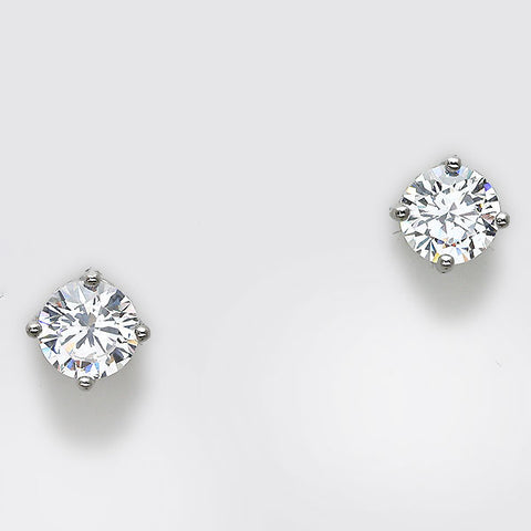 CZ Surgical Steel Post Stud Earrings