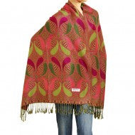 Pashmina Pink and Green A02-20
