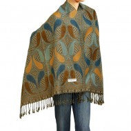 Pashmina Brown Green A02-18