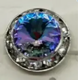 Austrian Crystal Purple Rainbow Post earring