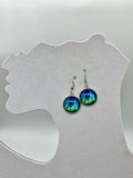 Northern Lights round wire earrings
