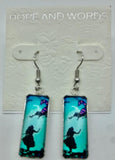 Alice and the Cheshire Cat wire earring