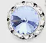 Austrian Post Earrings Light Sapphire #19