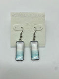 Beach White Sand reflections wire earring