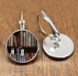 Books Lever Back Earrings