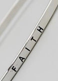 Faith Thin Metal Hook Bracelet