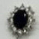Sapphire Lady Diana necklace and earring set