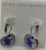 Lavender Fields Leverback Earrings