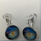 Lotus Flower Earrings Lever back