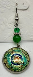 Mandala vintage green wire earring AEsuteyi3