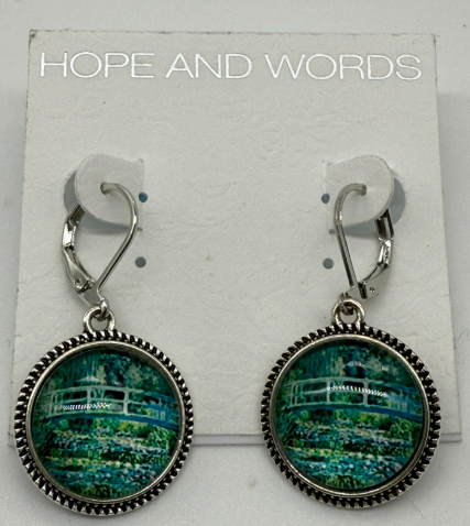 Monet Bridge lever back earring