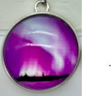 Northern lights pink wire earring