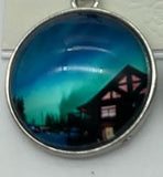 Northern Lights Cabin wire earring