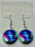 Northern Lights Rainbow wire earring