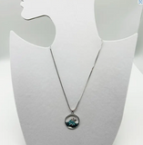 Ocean Wave Charm Pendant Necklace