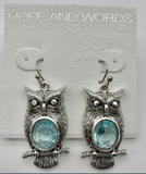 Owl wire earring