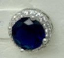 Sapphire small post earring