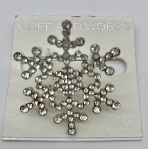 Snowflake pin with round middle