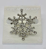 Snowflake pin with Star middle