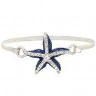 Starfish blue stone bracelet