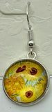 Sunflower Multi wire earrings