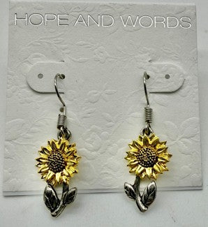Sunflower vintage wire earring AE1102718915