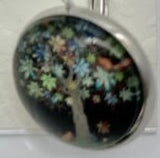 Tree of Life with Laughing animals Lever back earring
