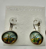 Van Gogh lever back boat earring AE5572148