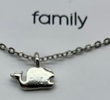 Whale family Necklace