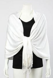 Pashmina Shawl white A01-2