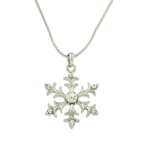 Charm Pendant Necklace Snowflake N1104