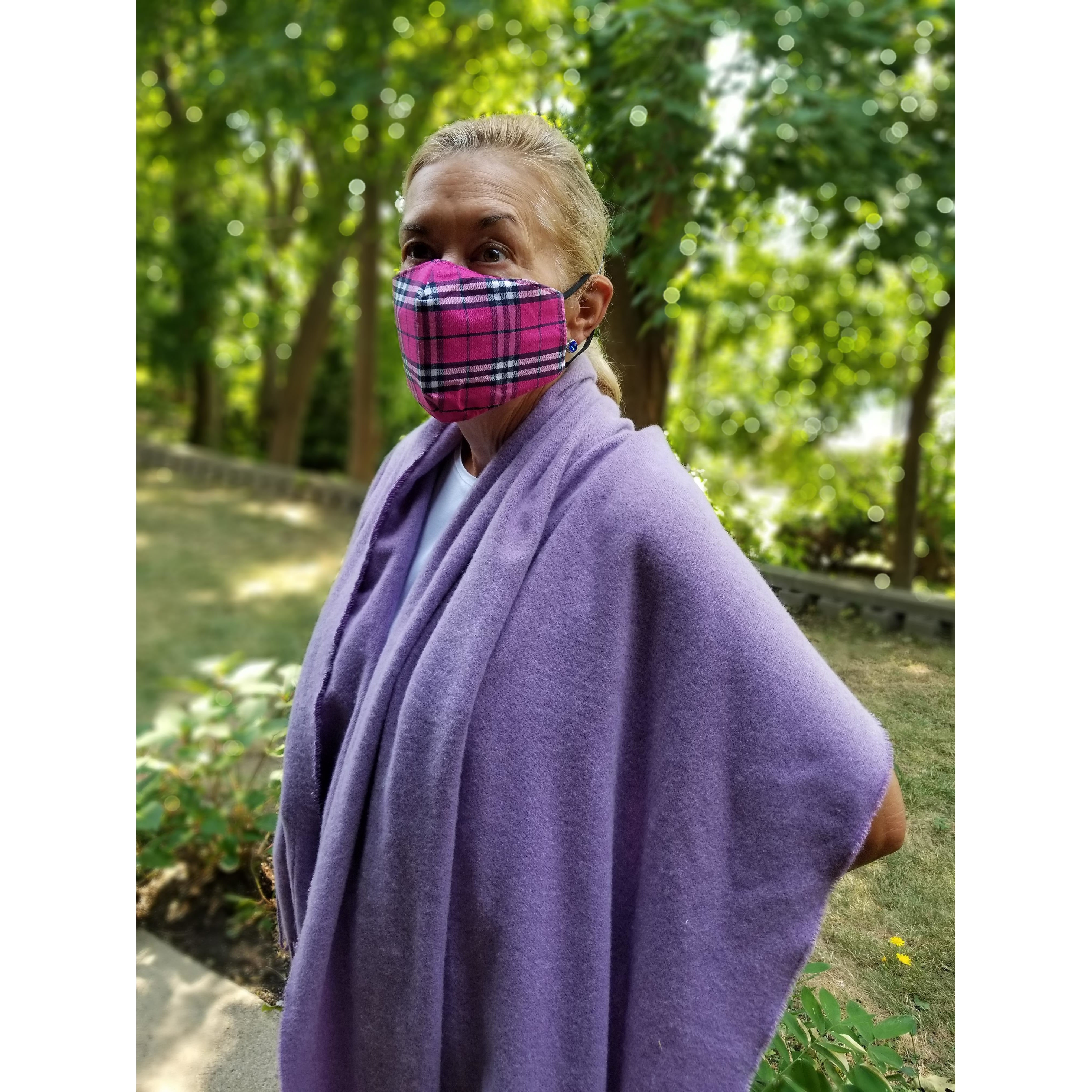 Cashmere Feel Light Lavender Shawl AZ2108 Hope And Words