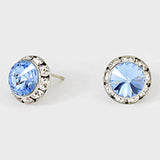 Austrian Post Earrings Light Sapphire #19