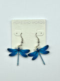 Dragonfly Blue wire  Earrings