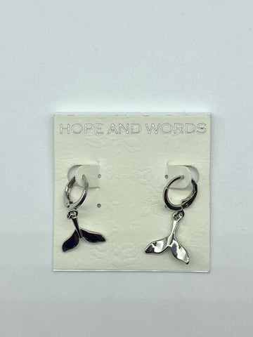 Whale Tail Hoop Earrings