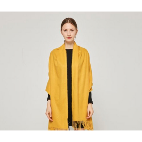 Cashmere Touch Solid Shawl Golden YellowSF2314513