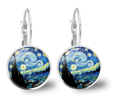 Van Gogh Earrings Starry Night