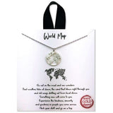"World Map" Pendant Necklace